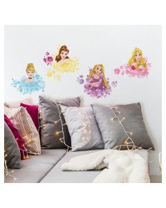 Sticker decorativo figura princesas con flores