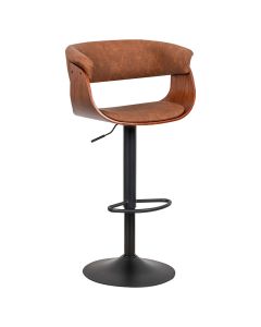 Banco tipo bar marrón soporta hasta 117.9 kg Basic Living