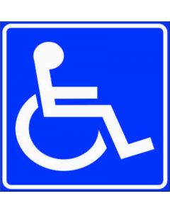 Rótulo discapacitados autoadhesivo