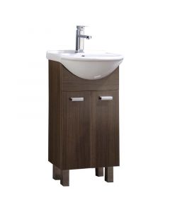 Mueble de baño Imperia 45x35x84cm marrón con lavamanos