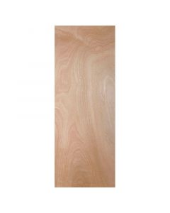 Puerta entamborada plywood 65x210 cm 33 mm color madera natural