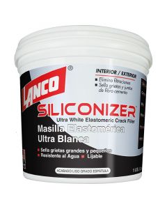 Masilla elastomérica Siliconizer ultra blanco 946 mL (1/4 gal)
