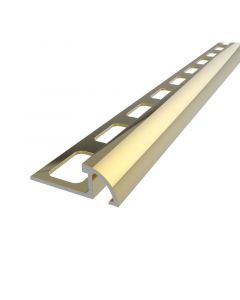 Perfil aluminio dorado brillo 10mm