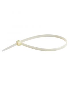 Amarra plástica 4.8 mm x 25.40 cm (10") blanca 100 unidades