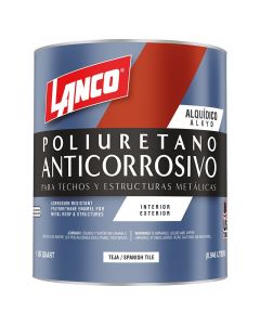 Pintura anticorrosiva de poliuretano teja 946 mL (1/4 gal) Lanco