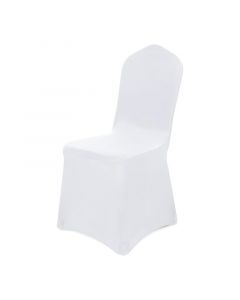 Cobertor de silla de spandex (80.5 x 63 x 44.5) cm blanco Basic Living