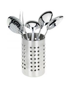 Set 6 piezas utensilios para cocinar acero inoxidable color plateado excellent houseware