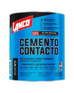 Cemento contacto interior y exterior 3.78 L (1gal) Lanco