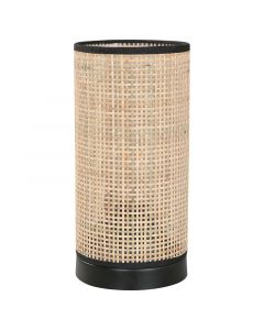 Lampara mesa LED negra baterías 33998