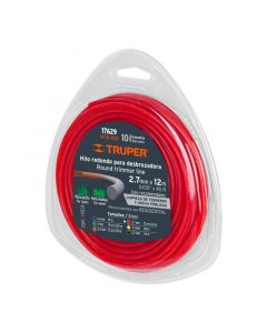 Carrete de hilo de nylon redondo para orilladora 1.65 mm x 15 m Truper