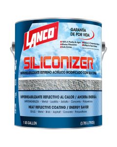 Pintura impermeabilizante látex Siliconizer blanco mate 3.78 L (1gal) Lanco