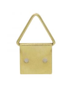 Soporte triangular dorado para cuadros 1/4'' (unidad)