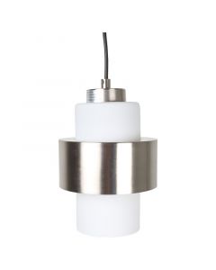 Lámpara colgante moderna niquel satinado 1 luz e27 22916