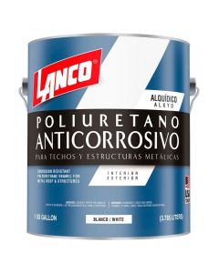 Pintura anticorrosiva de poliuretano blanco 3.78 L (1 gal) Lanco