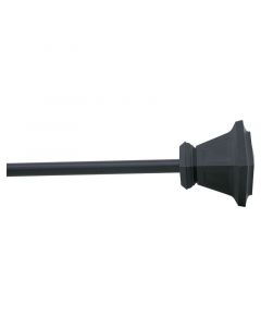 Cortinero metálico seville 16 mm 229-330 cm negro mate