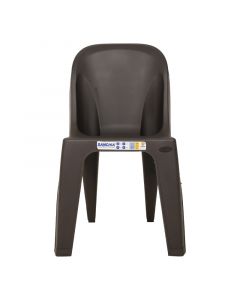 Silla de polipropileno sin brazos wengue Sanchia