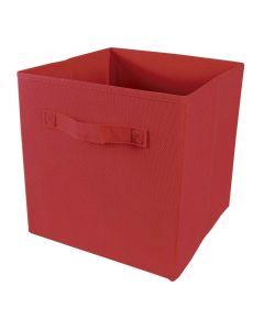 Cubo de tela rojo 28x28x28 cm
