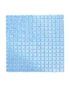 Mosaico pasta blue a55 azul de vidrio 32.7x32.7 cm 1 pieza