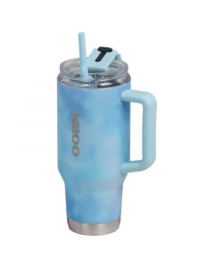 Termo insulado azul y blanco de acero inoxidable 960 ml cierre manual IGLOO