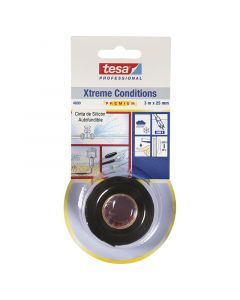 Cinta de reparación condiciones extremas 2.54 cm x 3 m (1") negro Tesa