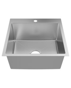 Fregadero acero inoxidable montaje dual 1 batea (51 x 51) cm Aqua Nuova Deluxe