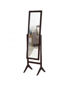 Espejo de pie 40 x 44.2 x 160 cm mdf y vidrio color marrón
