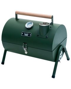 Barbacoa de carbón portátil verde Basic Living