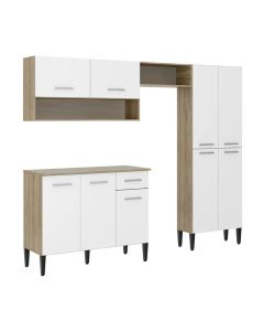 Mueble de cocina arizona roble y blanco (229 x 182) cm