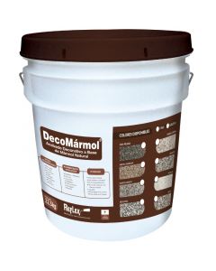 Decomarmol gris piedra grueso cubeta 22. 5kg