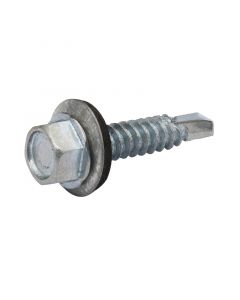 Tornillo #14 x 3.17 cm (1-1/4") hexagonal rosca ordinaria punta broca
