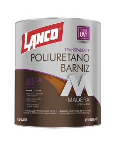 Barniz poliuretano transparente satinado 946 mL (1/4 gal) Lanco