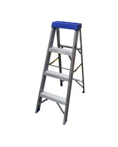 Escalera tipo tijera 3 peldaños 90 cm soporta hasta 150 kg