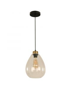 Lámpara colgante moderna negro 1 luz e27 22434