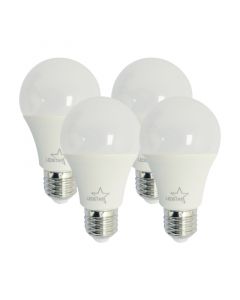 BOMBILLO LED E27  A60 12W LUZ FRÍA 4 UNIDADES