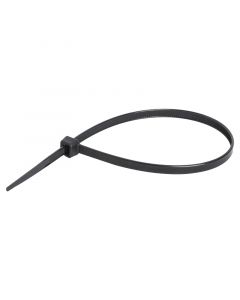 Amarra plástica 4.8 mm x 25.40 cm (10") negra 100 unidades