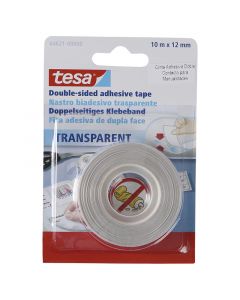 Cinta doble cara 12.7 mm x 10 m (1/2") blanco Tesa