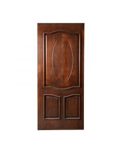 Puerta entamborada cedro asiático óvalo solido 207x95 cm 45 mm con acabado