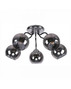 Lámpara de techo cromo 5 luces e27