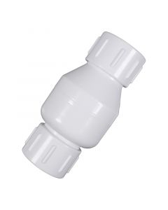 Válvula check lineal PVC 3.81 cm (1 1/2") Abella