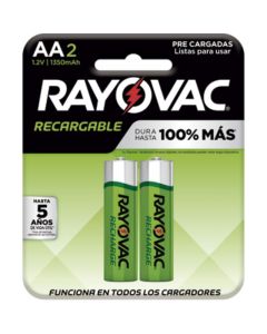 Bateria recargable aa2 rayovac