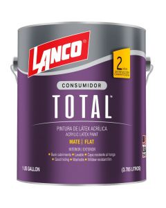 Pintura látex total mandarina 1 galón