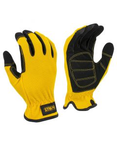 Guantes para abrasión de cuero sintético XL par