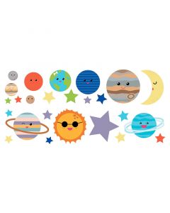 Sticker decorativo planetas