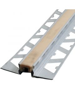 Junta de aluminio biege 10 mm