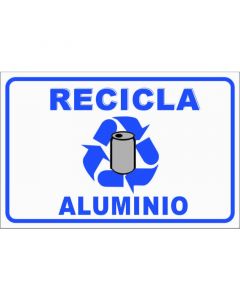 Reciclaje aluminio lt -sticker