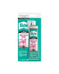 Sellador de silicón Sista F101 baños y cocinas 300 mL transparente