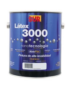 Pintura látex 3000 deep mate 3.78 L (1 gal) SUR