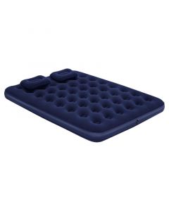 Colchón inflable queen + inflador manual + almohadas Bestway
