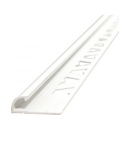 Perfil aluminio blanco huezo 10 mm