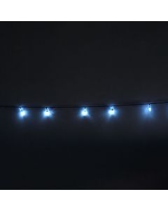 Luces navideñas led facetada 100 leds 15 metros blanca